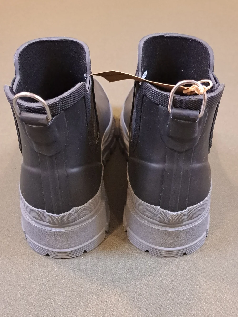 Chooka Storm Chelsea Ankle Rain Boot - Color: Black - Size: Women 10